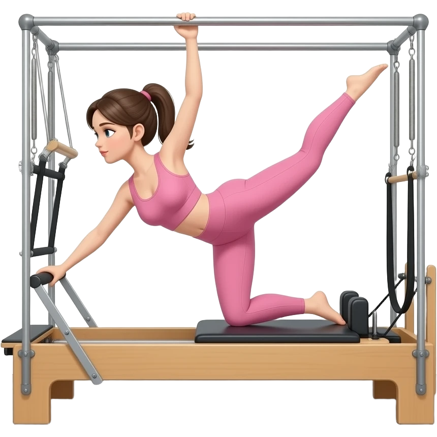 Luxury pilates a girl in pink emoji