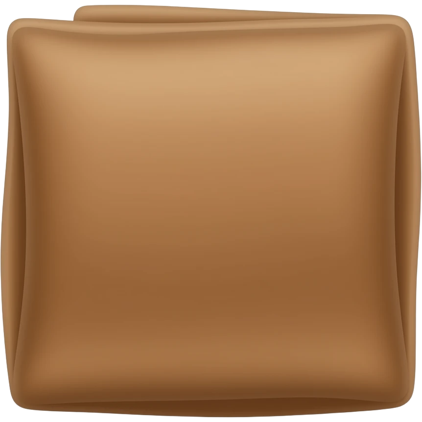 a Solid coffee-colored blanket emoji