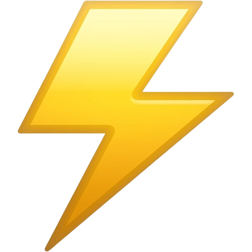 thunder, no backgrounds emoji