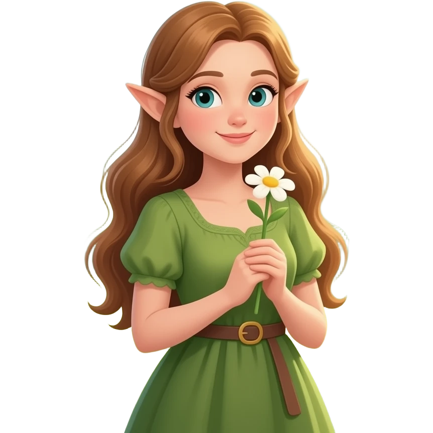 🧝🏻‍♀️🌺🌳🦋🌞 emoji