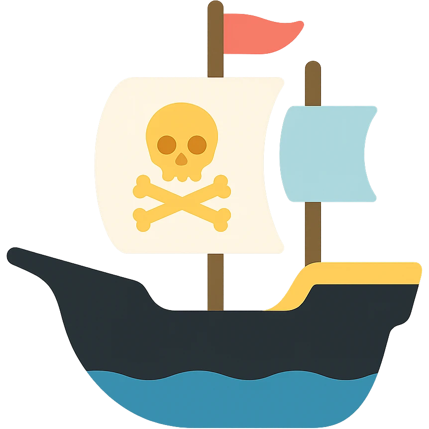 pirate ship emoji