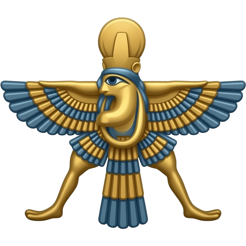 نماد فَروَهَر زرتشت emoji
