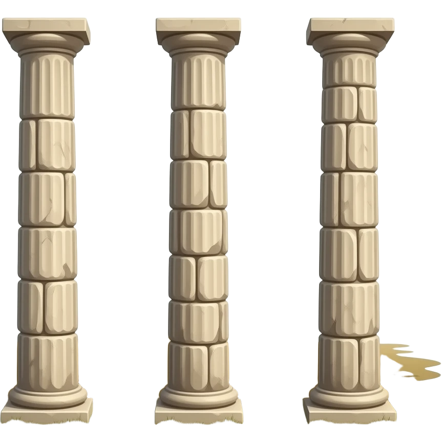 three pillars emoji