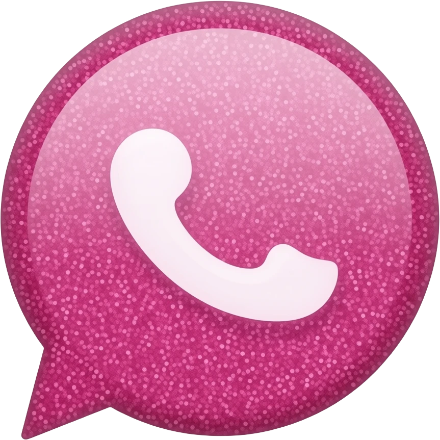 Rosa whatsapp Glitzer emoji