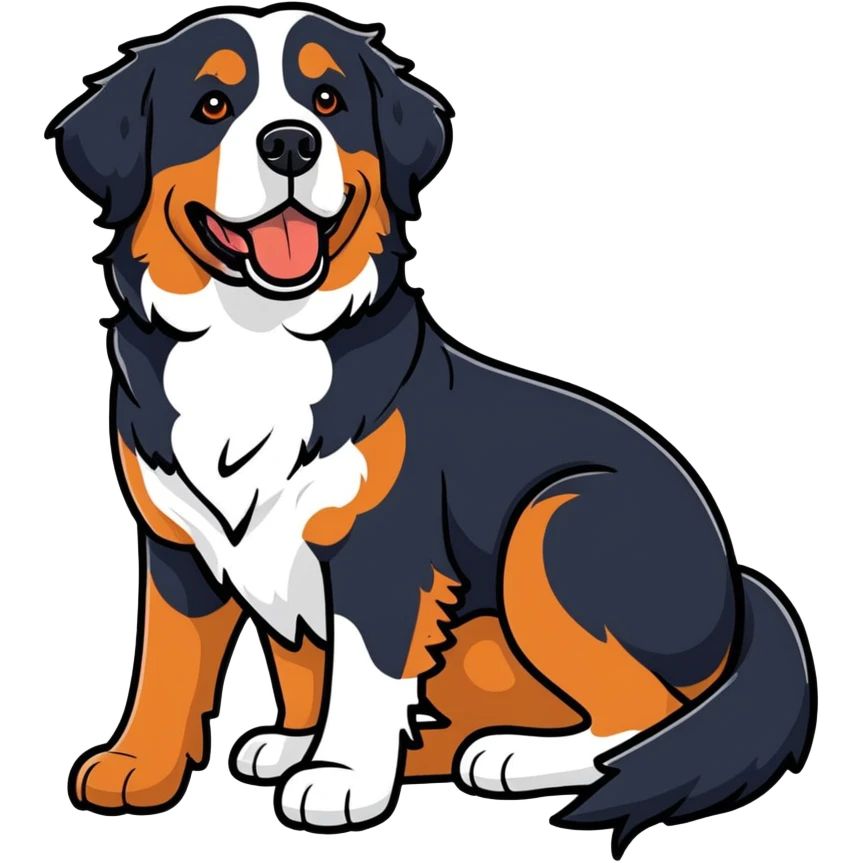 Bernese mountain dog emoji