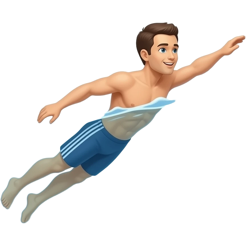 haz a alguien nadando en el cielo emoji