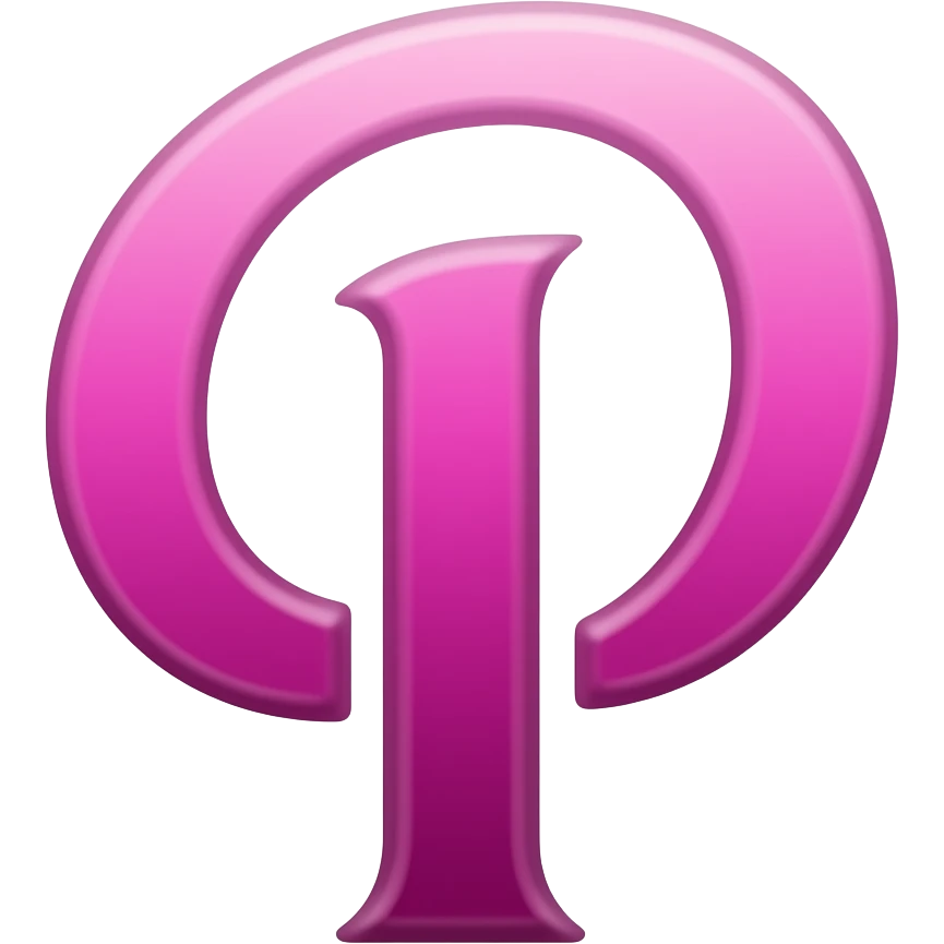 Pink psi emoji