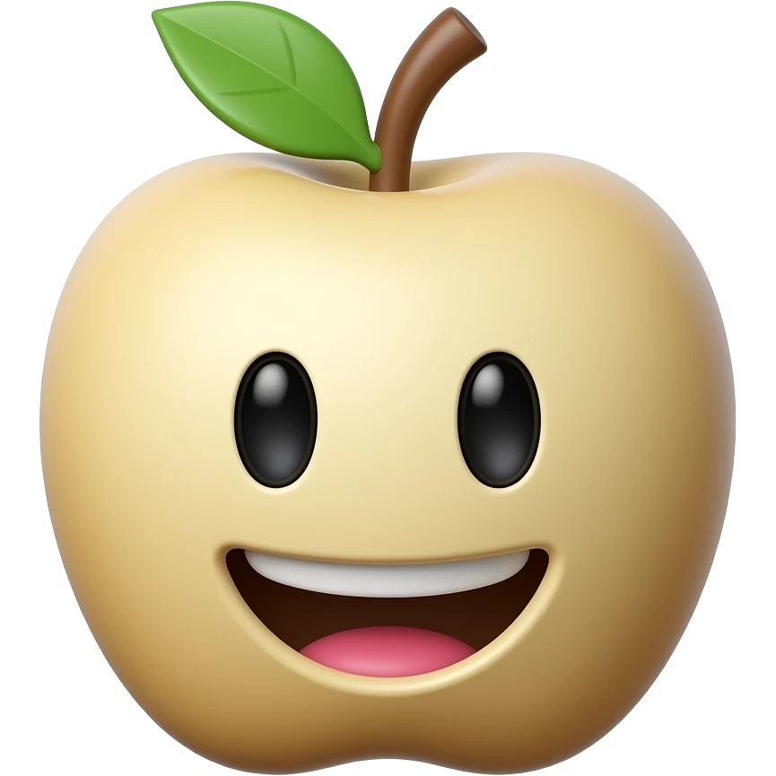 Keep original image exactly, convert to Apple-style 3D emoji, smooth plastic, rounded, minimal, soft light, clean background. emoji