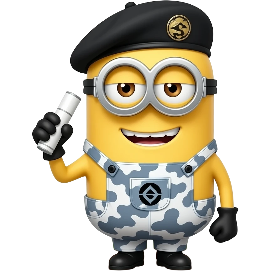 minion militar emoji