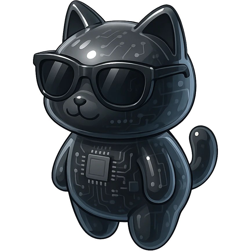 Cat wearing sunglasses emoji