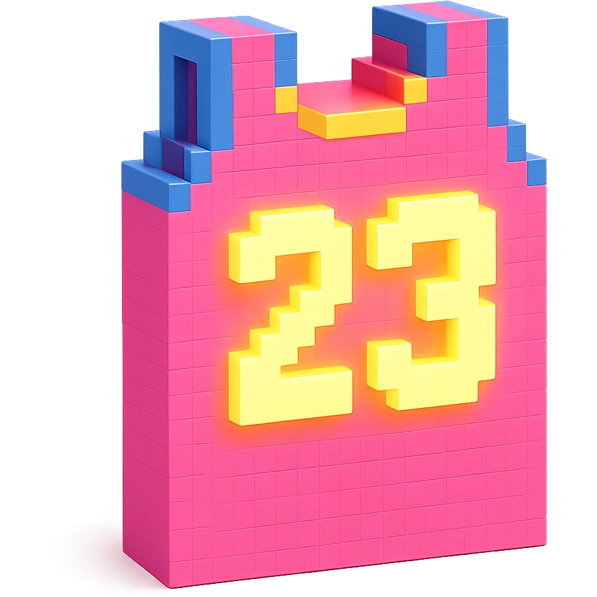 розовая баскетбольная майка со светящейся надписью "23", no background emoji