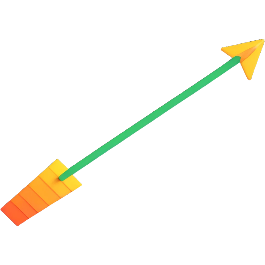 arrow with speed motion lines emoji