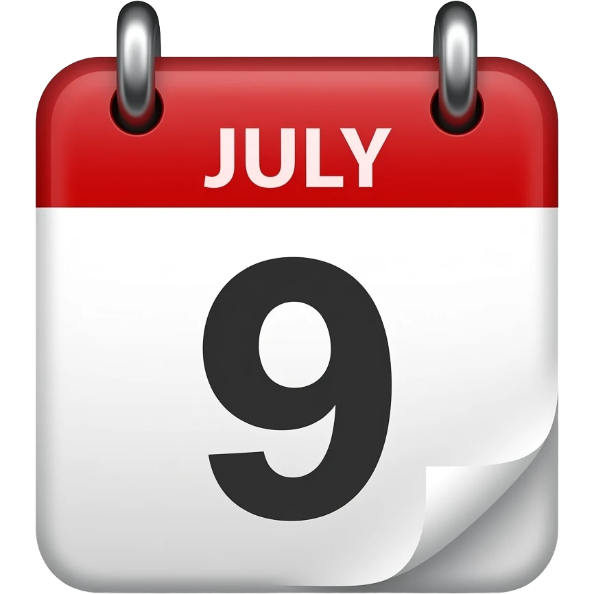 9 JUL emoji