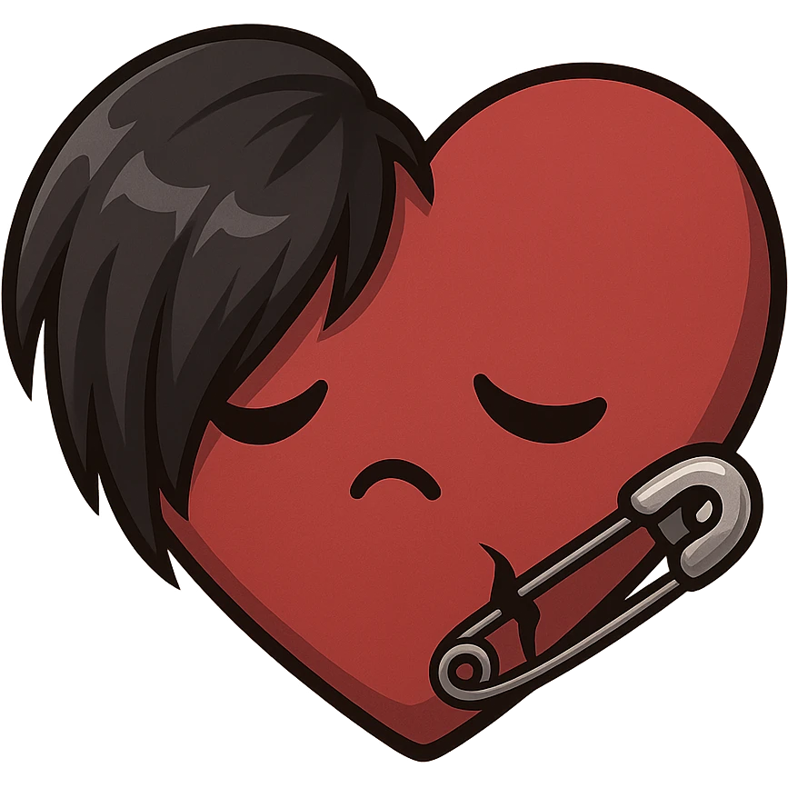 emo heart without background emoji