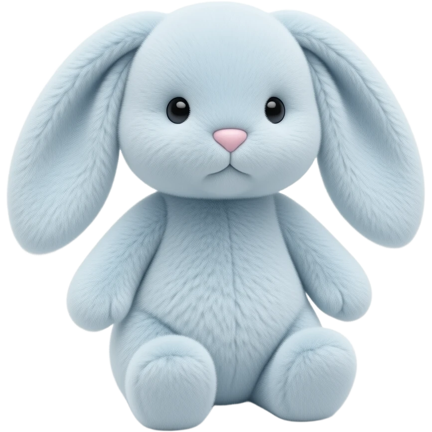 Light blue starry light blue magical bunny jellycat emoji