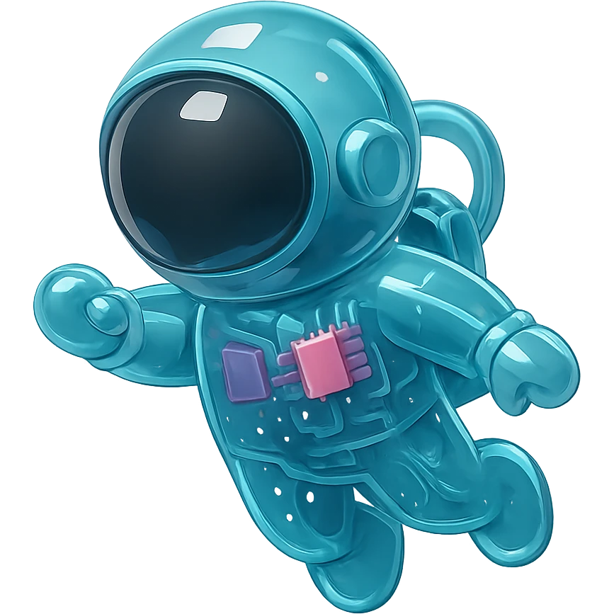 astronaut floating in space emoji