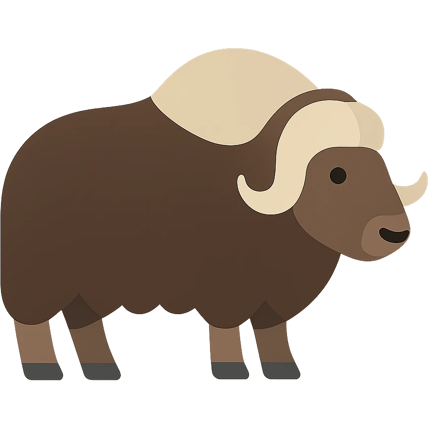 Muskox emoji