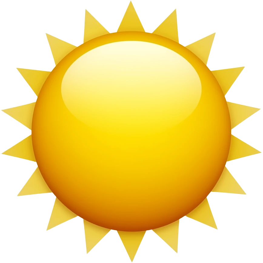 sun no rays emoji