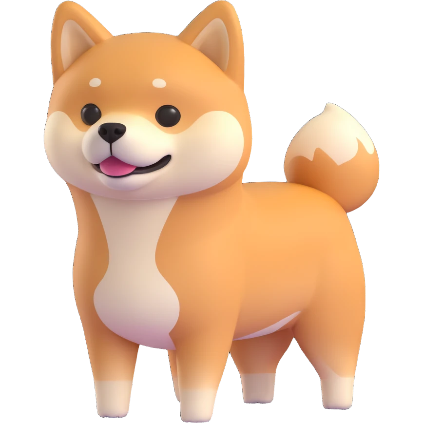 shiba inu happy emoji