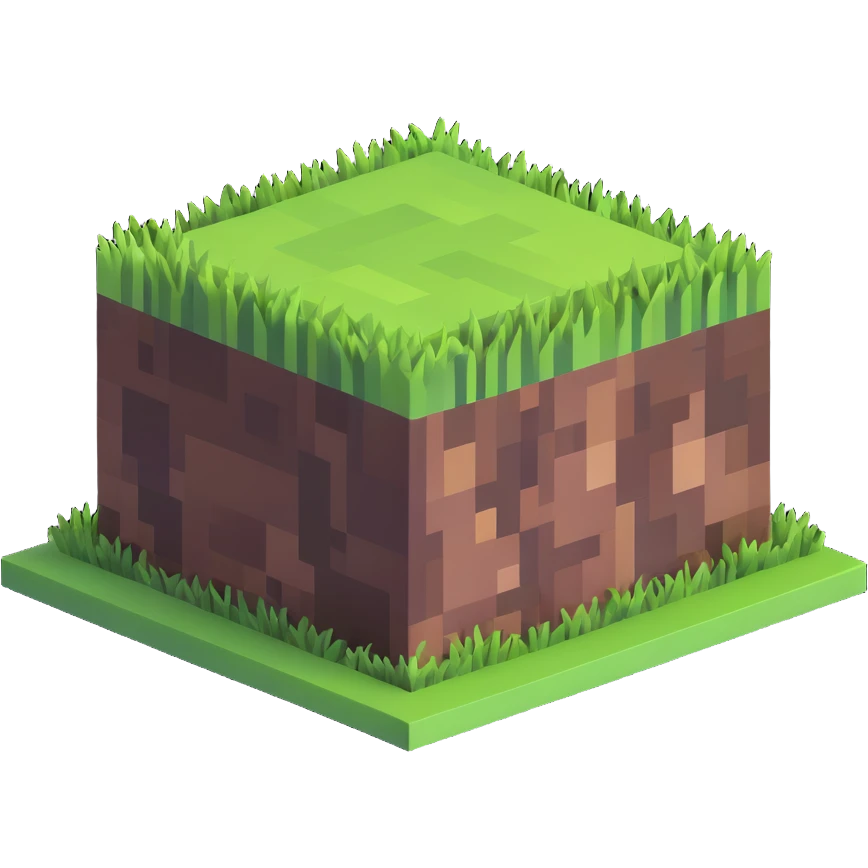 Minecraft grass block emoji