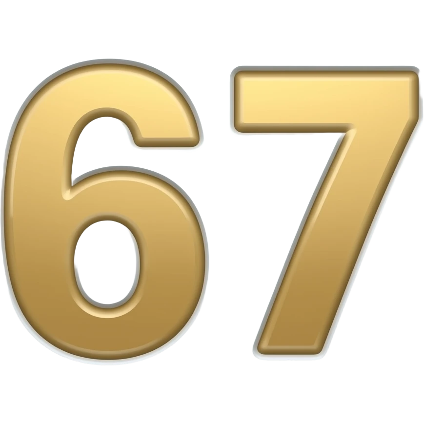 
67 number emoji