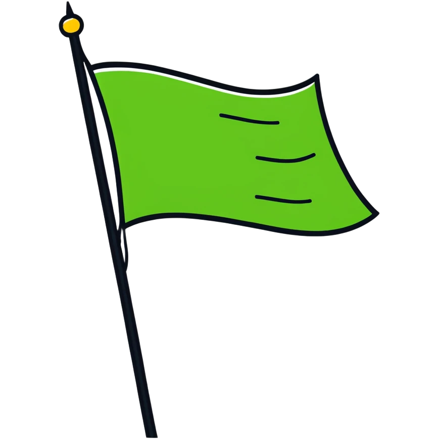 Green flag emoji