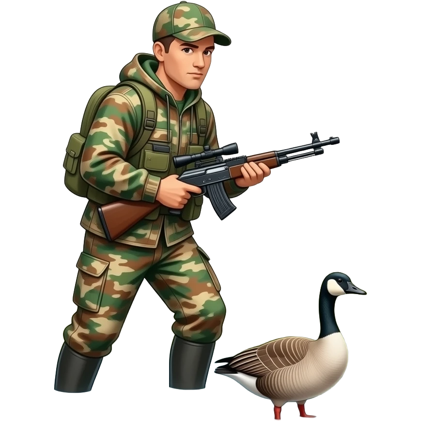 Goose hunting emoji