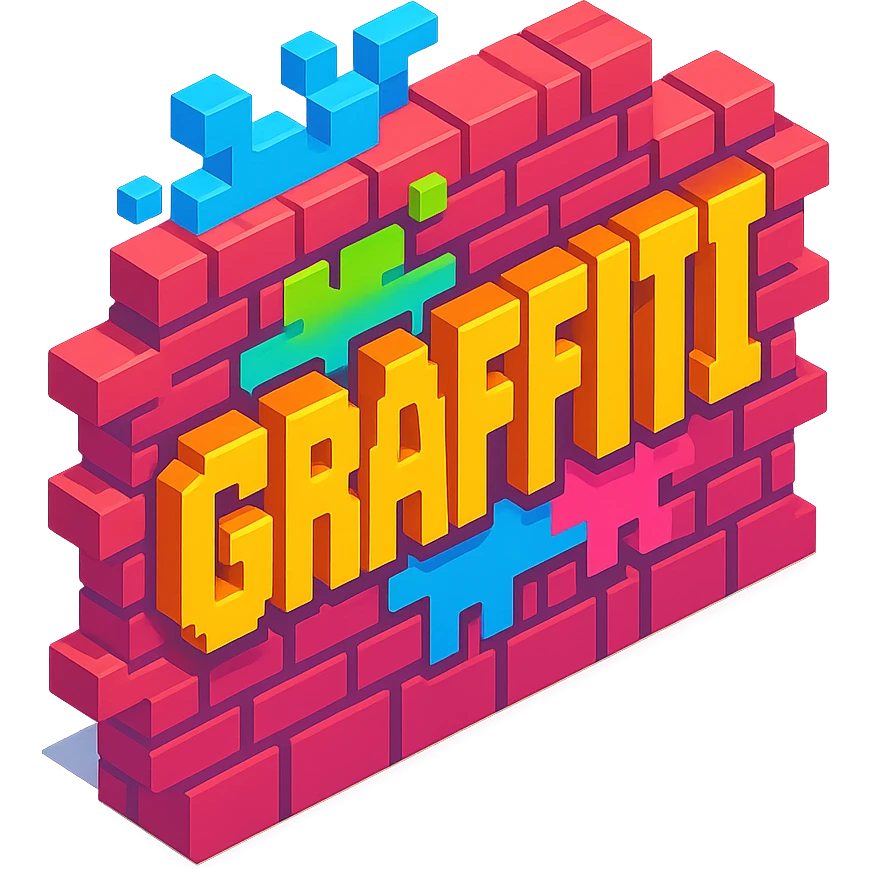 graffiti wall emoji