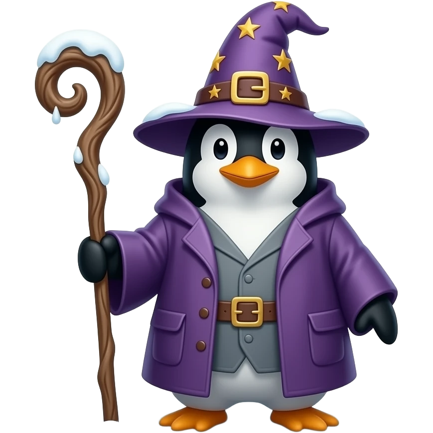 Penguin Wizard emoji