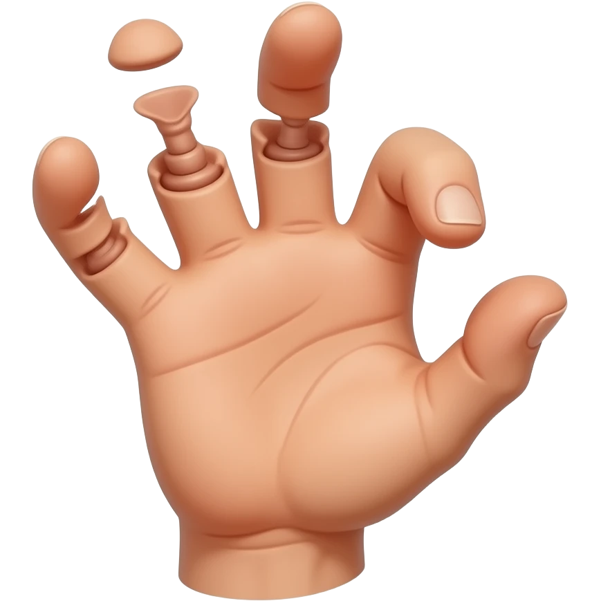 deformed fingers on hand dancing weird emoji
