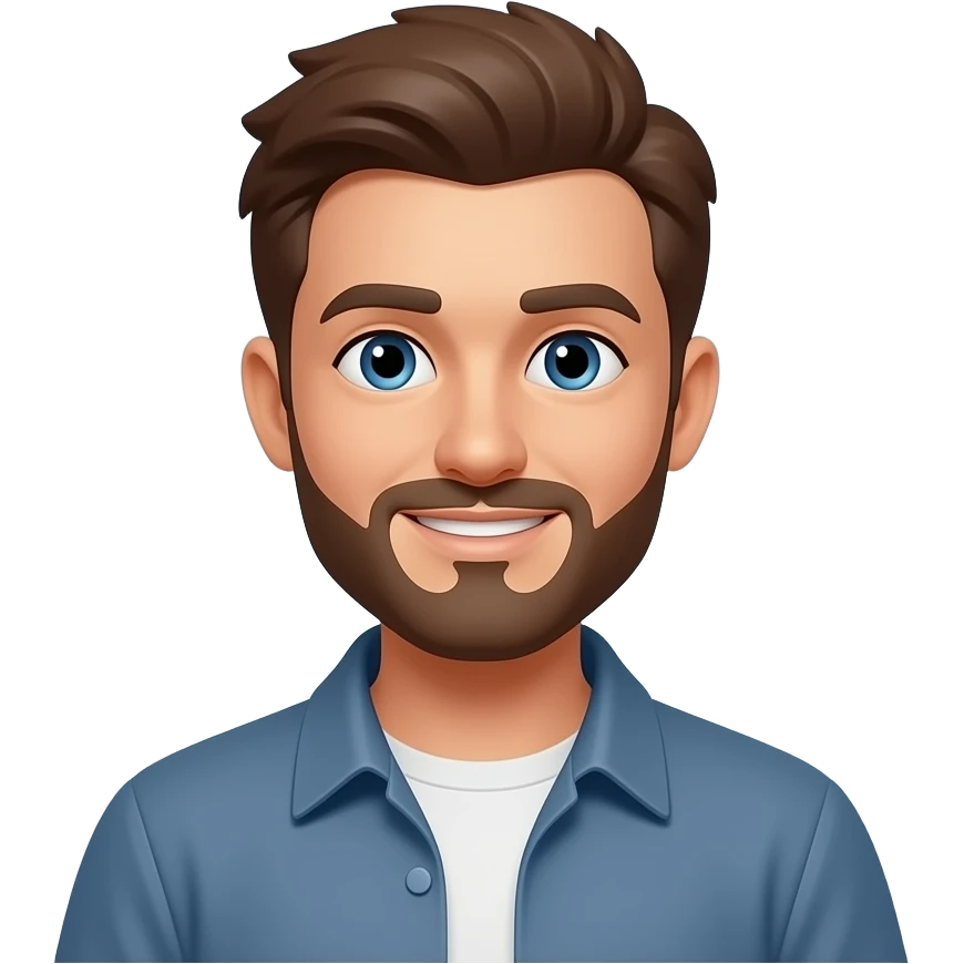 Окно программы, разработчик смотрит на окно программы emoji