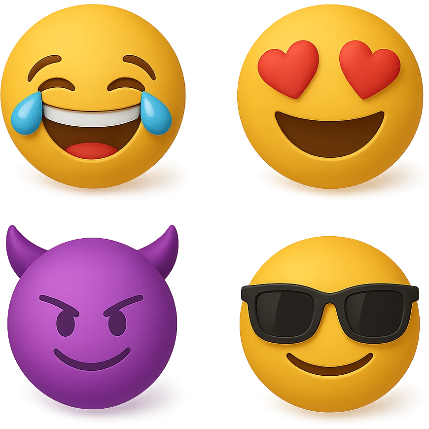 create this without background but keep all the shadows emoji