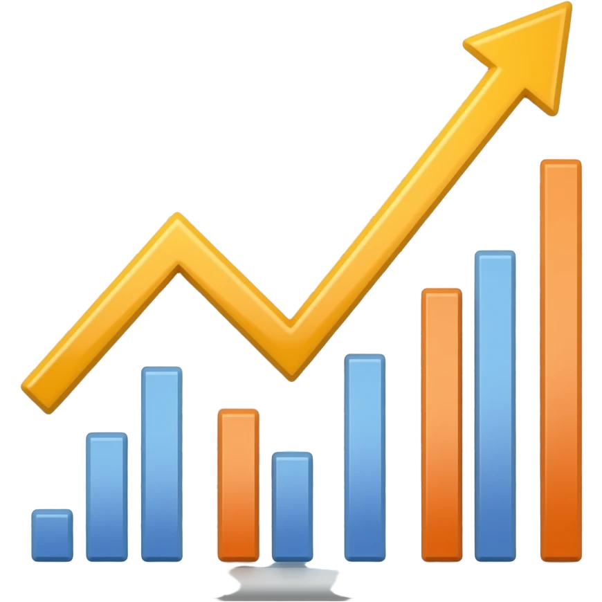 cartoon stock chart emoji