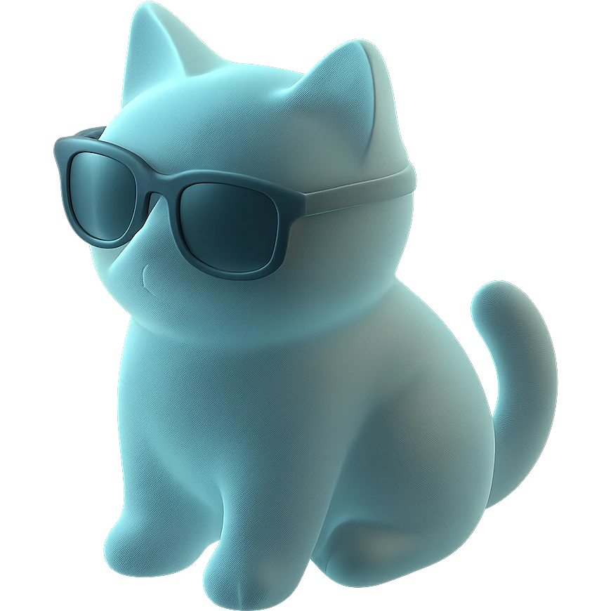 Cat wearing sunglasses emoji