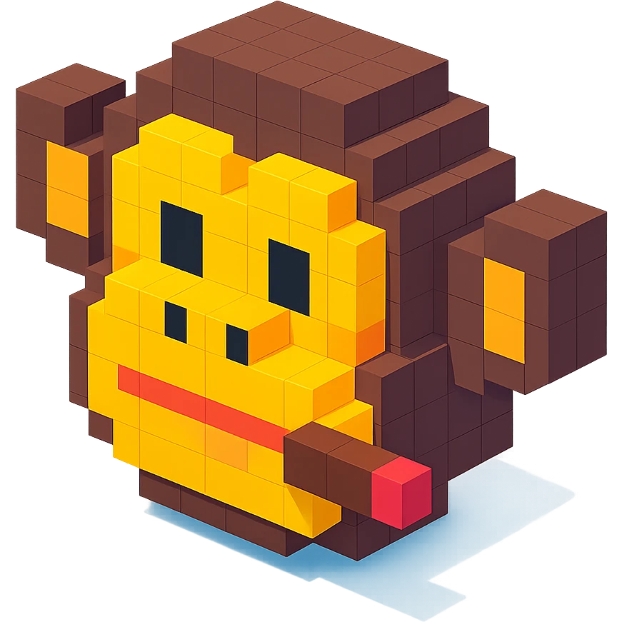 monkey with cigar emoji