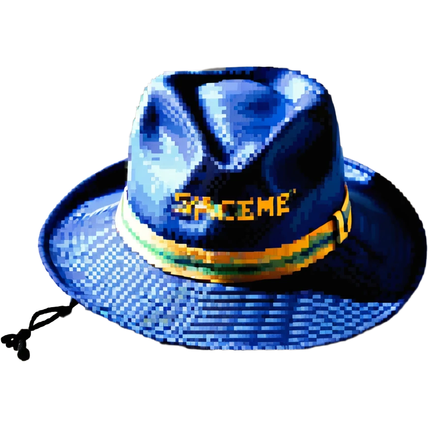 Синяя спортивная панамка со шнурком и надписью SPACEME, no background emoji