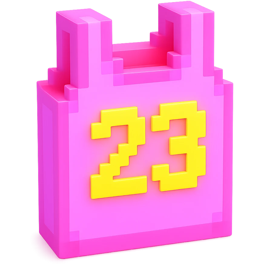 светящейся розовая баскетбольная майка с надписью "23", no background emoji
