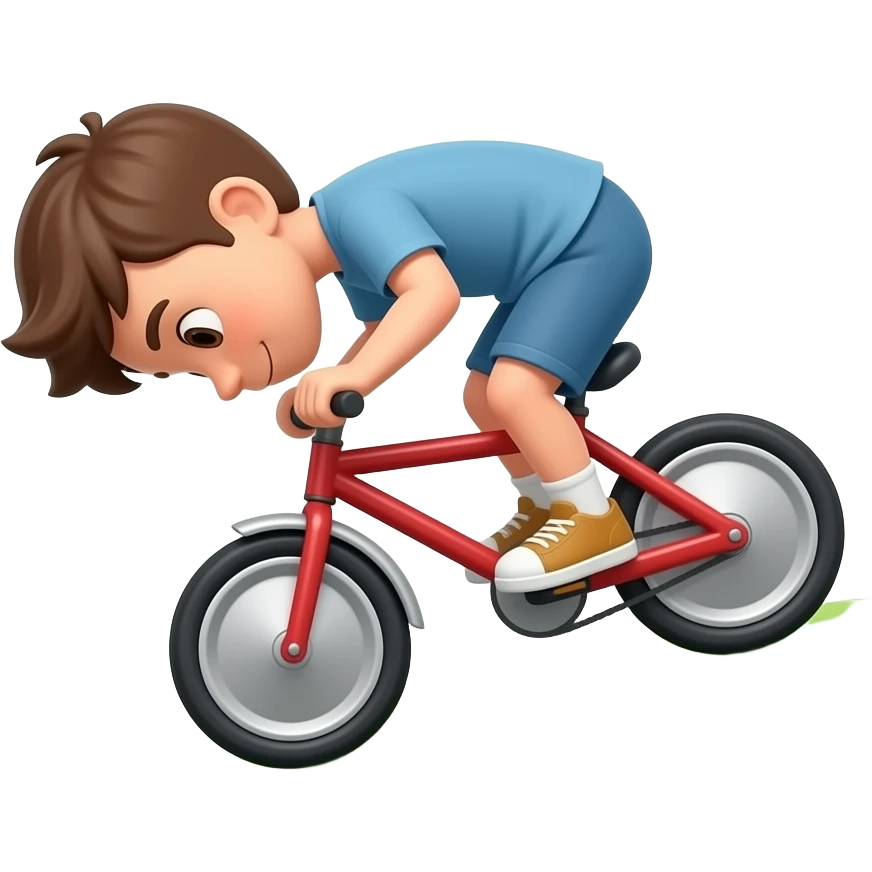 Лето мальчик катается с горки головой вниз emoji