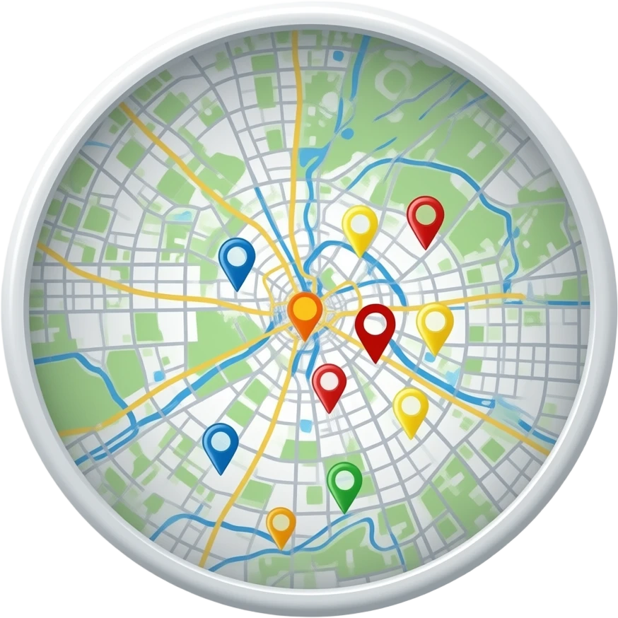 link map vienna markers emoji