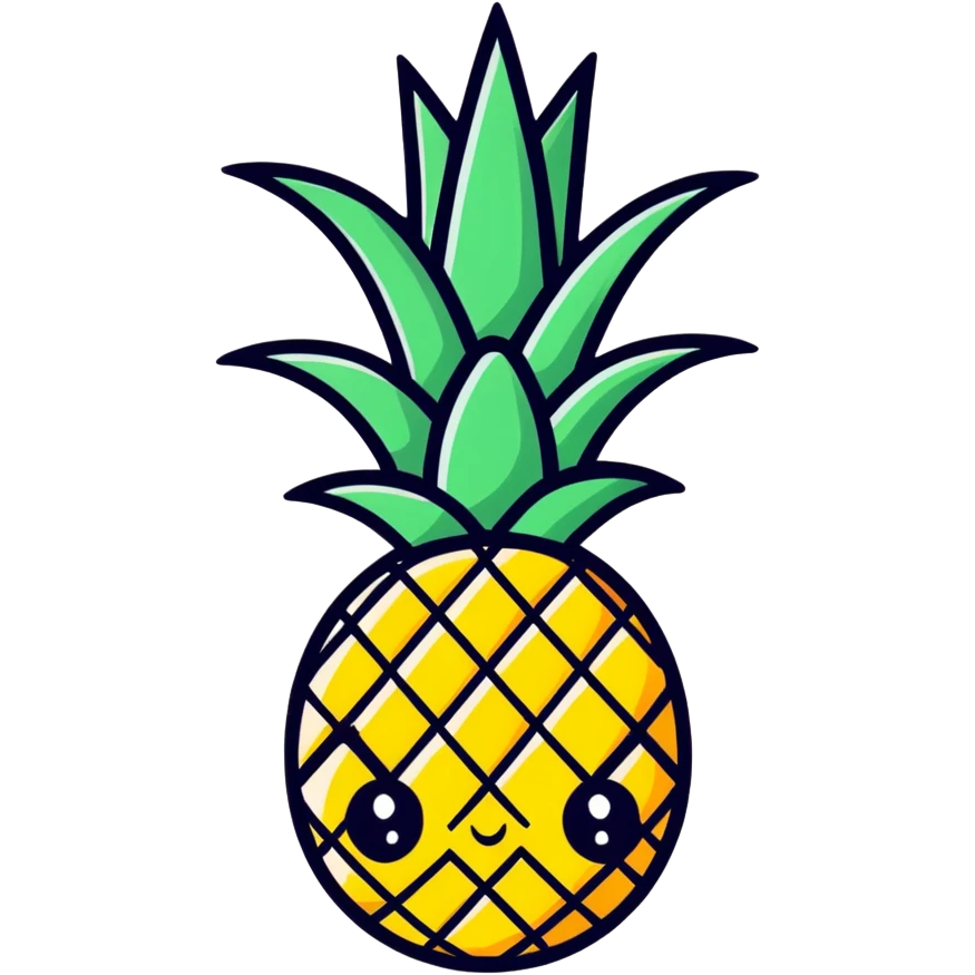 Pineapple head emoji
