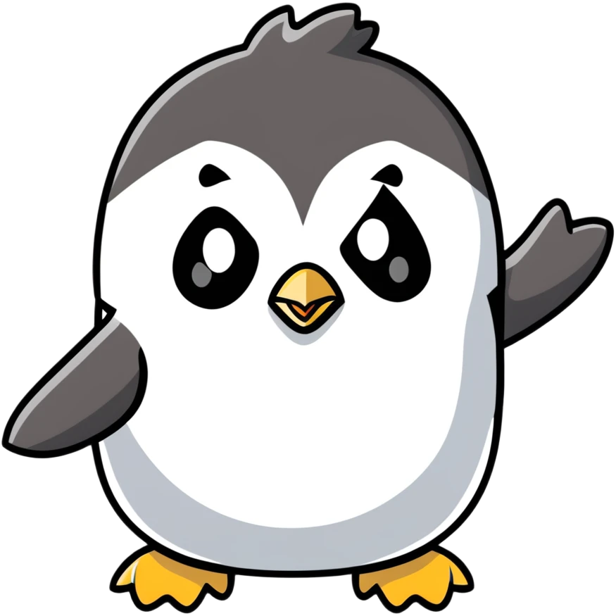 penguin giving thumbs down emoji