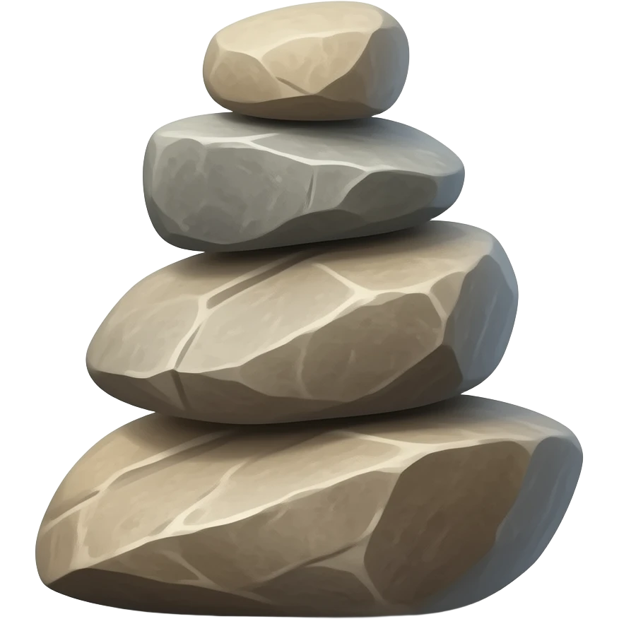 rocks stacked emoji