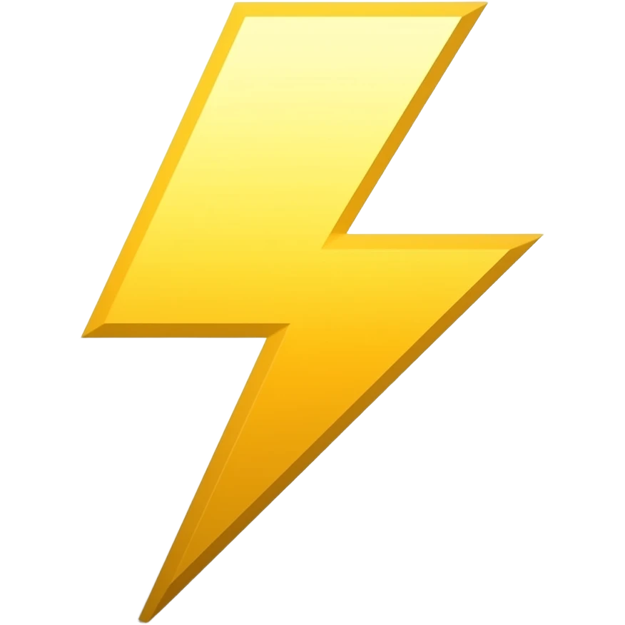 LIGHTNING BOLT emoji