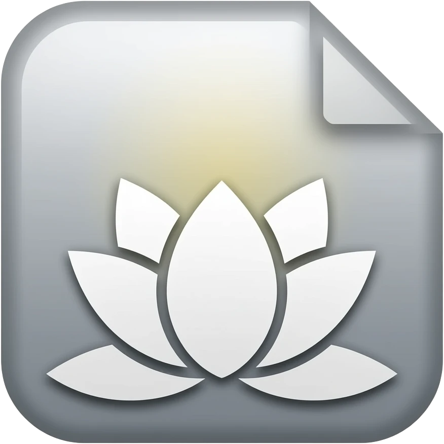 Nelumbo nucifera files text sacred app icon emoji