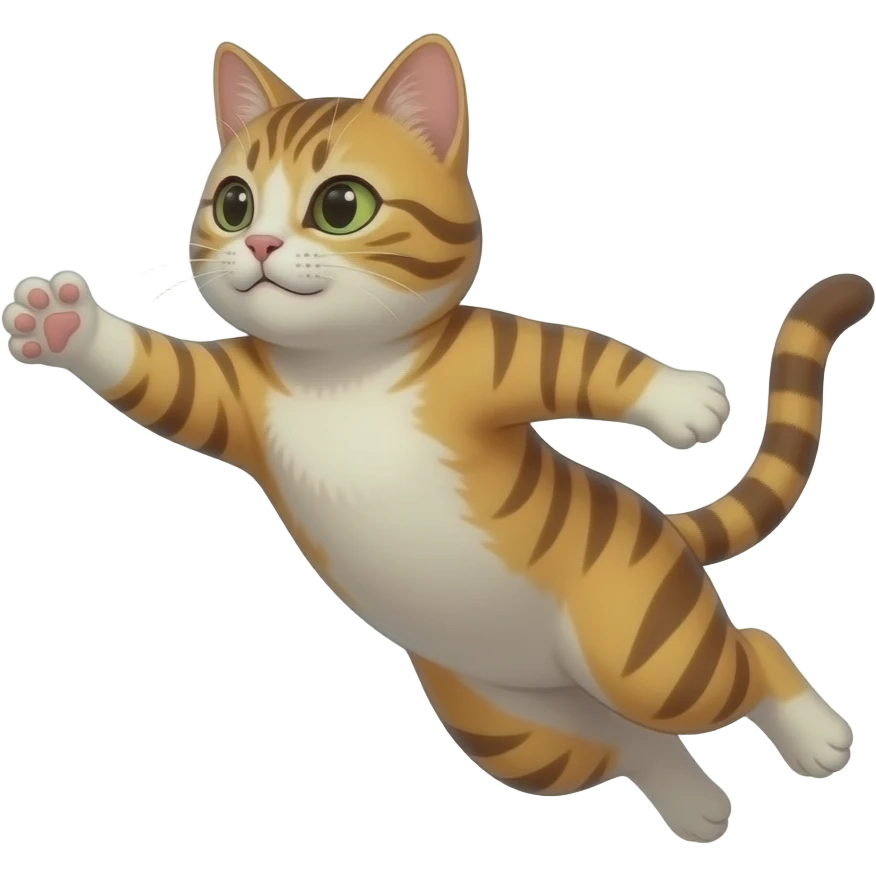 cat throws a blue energy ball emoji