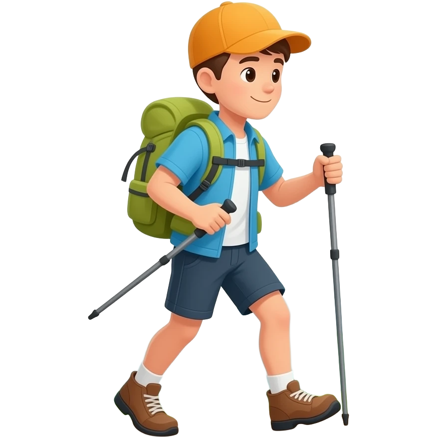 hiking emoji emoji