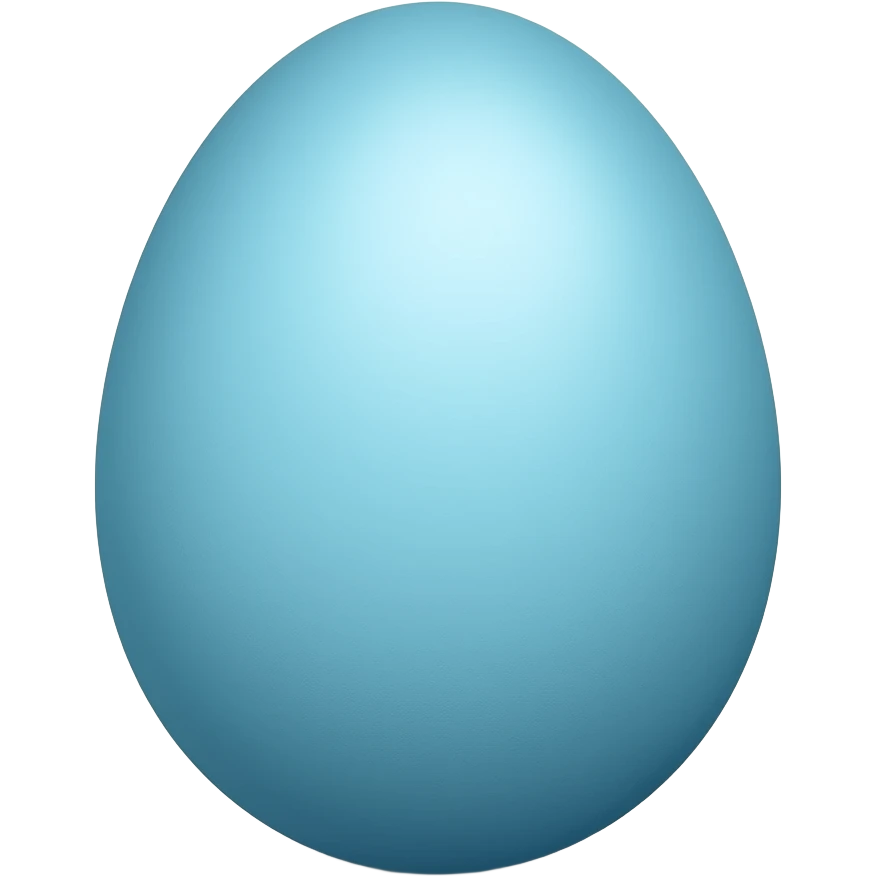 Blue egg emoji