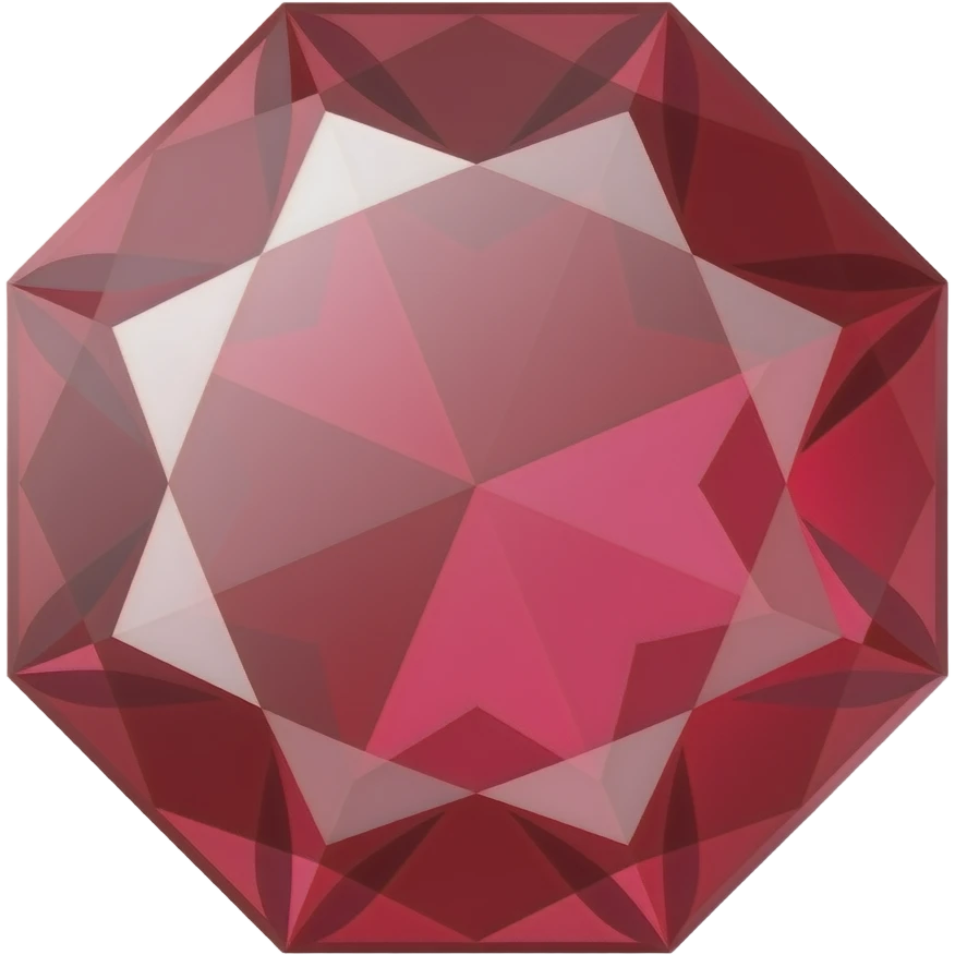 a red ruby-like gemstone emoji