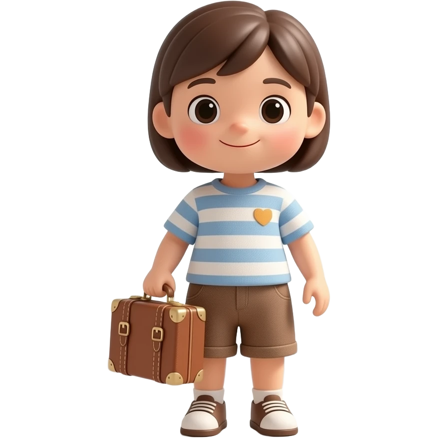 Muñeco con Maleta emoji