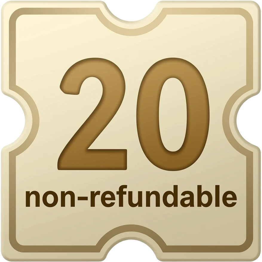 non refundable discount emoji